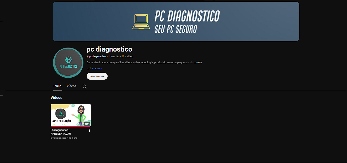Miniatura do projeto do canal do youtube